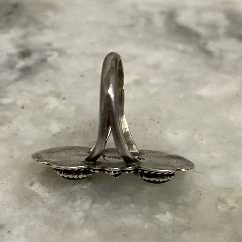Sharon Cisco Sterling Silver & Peridot Ring Size 5.75 - Picture 6 of 13